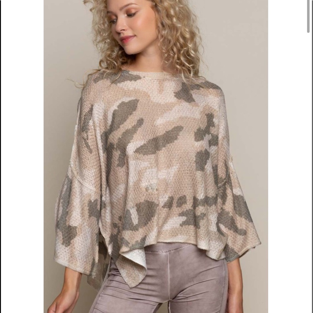 POL Camo Print Lightweight Sweater - Picture 11 of 16